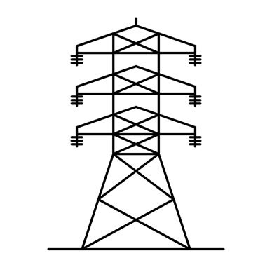Ícone de torre de energia